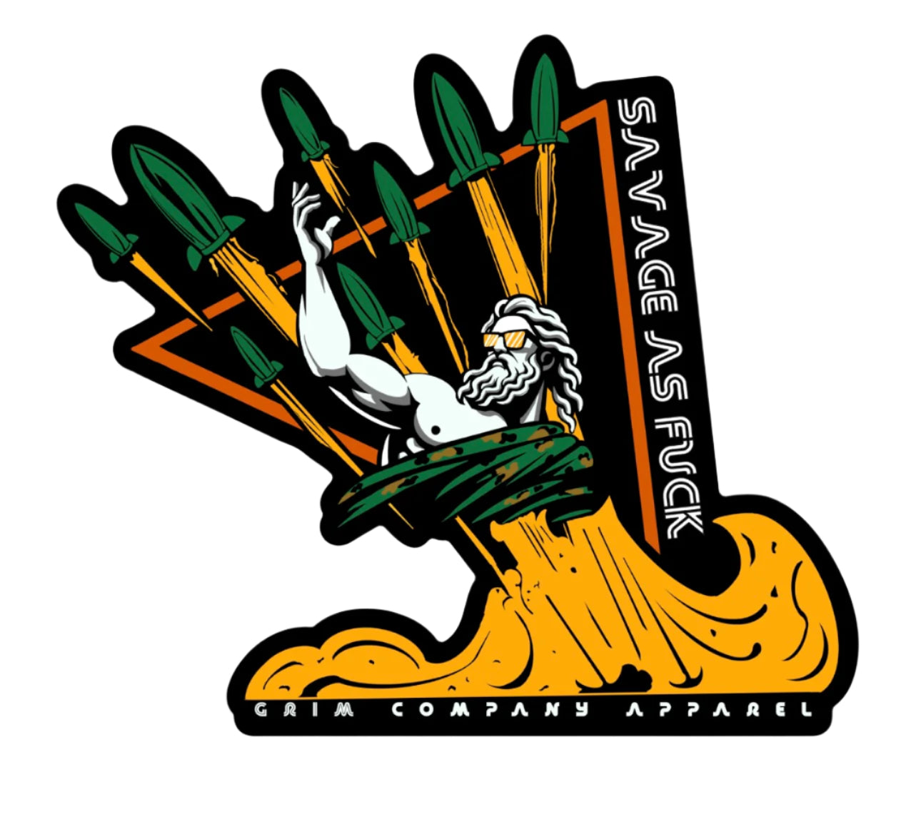 Savage as Fuck (sticker)