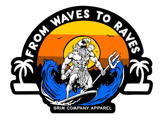 From Waves to Raves (sticker)